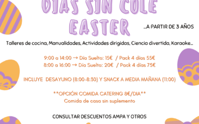 Días sin cole EASTER